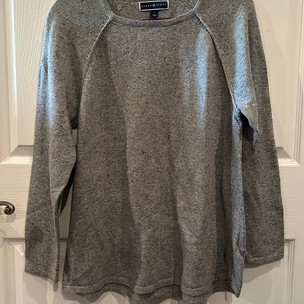 Karen Scott Womens winter sweater Large L